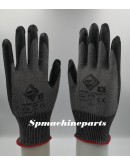 12 Pair Safety Working Latex Coated Work Gloves Black
