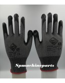 12 Pair Safety Working Latex Coated Work Gloves Black