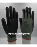12 Pair Safety Working Latex Coated Work Gloves Green