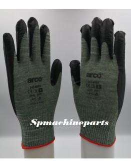 12 Pair Safety Working Latex Coated Work Gloves Green