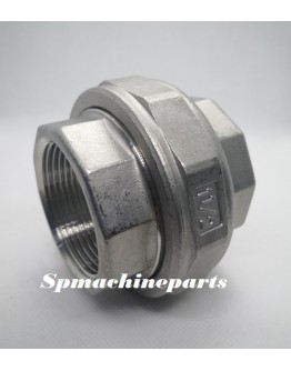 Stainless Steel SS304 Pipe Fitting Union BSPT 1 1/2"