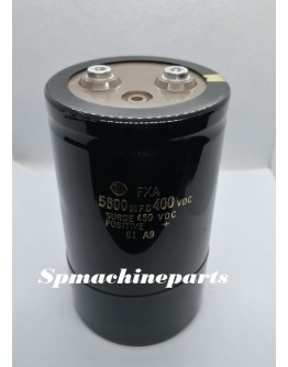 Electrolytic Capacitor Hitachi FXA 5600 MFD 400Vdc Capacitor