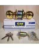Heavy Duty Gold Cylindrical Door Lock Set 3100