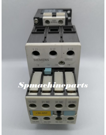 SIEMENS Power Contactor 3RT1034-1AL24, 2 NO+2 NC, 3-pole, Size S2