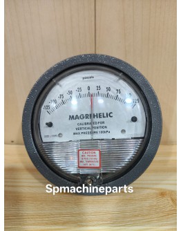Magrhelic Differential Pressure Gauge 0–125 Pa Vertical Mount Max Pressure 100kPa