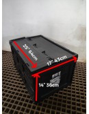 Foldable Storage Container Large Black Tote Box 
