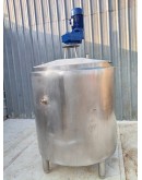Stainless Steel Mixing Tank with a top-mounted 3 HP Gear motor
